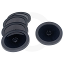 80mm PP Plastic Black O Hole Lid 1000/ctn
