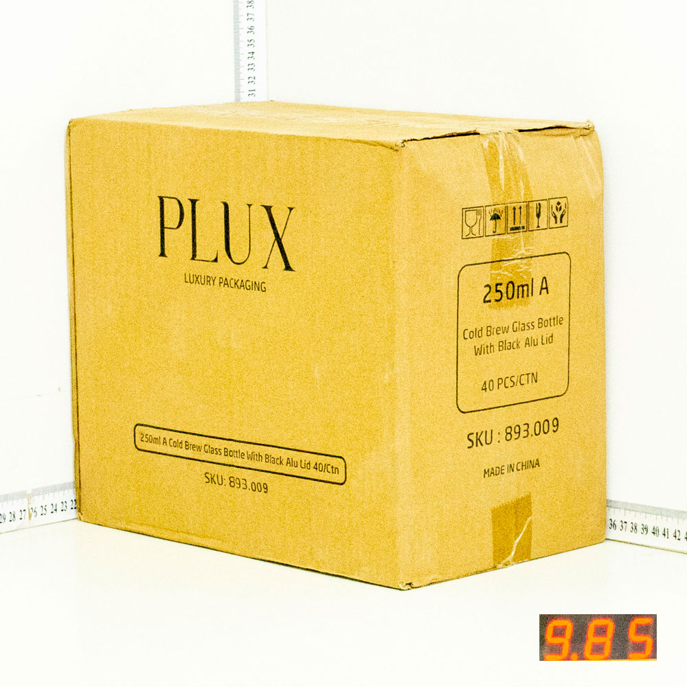 250ml A Cold Brew Glass Bottle Black Alu Cap 40/Ctn