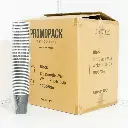 Black - 12oz Single Wall White Paper Cup 1000/ctn