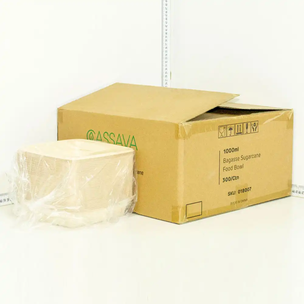 1000ml Bagasse Sugarcane Food Bowl 300/ctn
