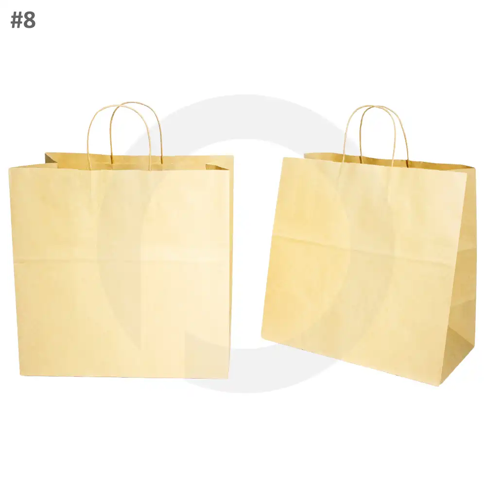 #8 Kraft Paper Twisted Handle Bag 200/ctn