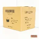 Black - 10oz White Paper Ice Cream Cup 1000/ctn