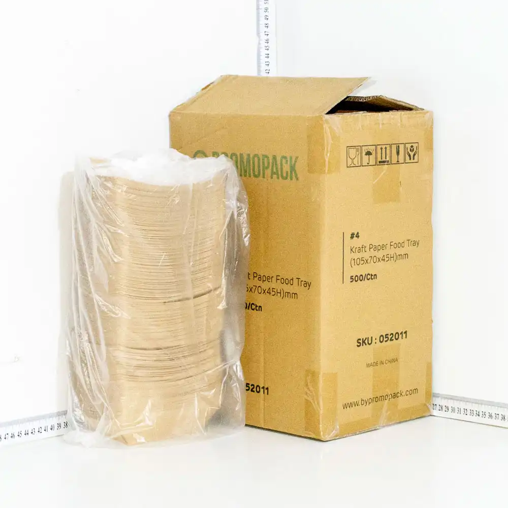 #4 Kraft Paper Food Tray 500/ctn