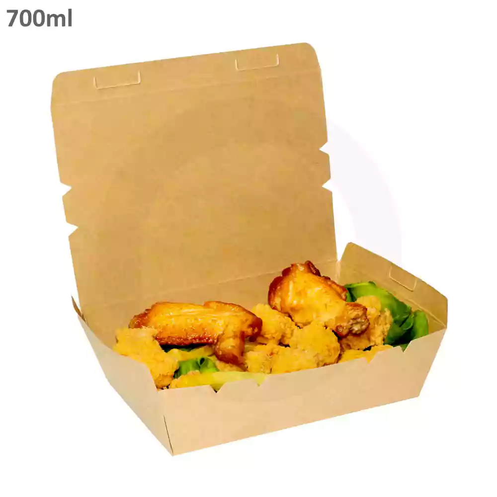 700ml A Kraft Paper Lunch Box 200/ctn
