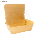 2100ml Kraft Paper Lunch Box 200/ctn