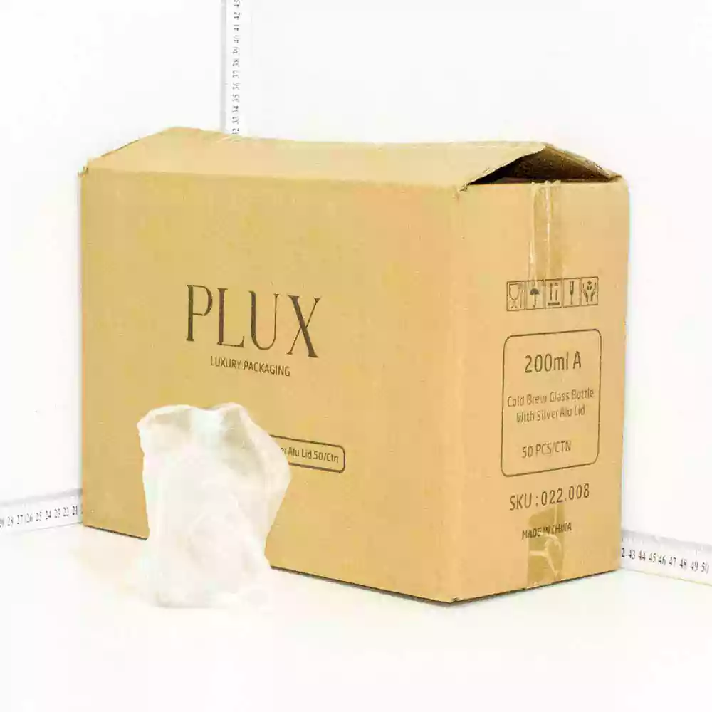 200ml A Cold Brew Glass Bottle Silver Alu Cap 50/Ctn