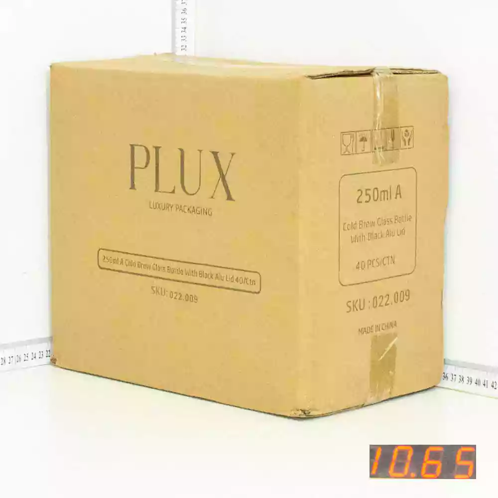 250ml A Cold Brew Glass Bottle Black Alu Cap 40/Ctn