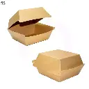 #5 Burger Kraft Paper Box 117×117×90H mm 200/ctn