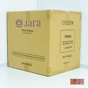 200ml PET Plastic Bottle with Black Alu Cap 200/ctn