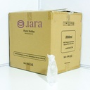 200ml PET Plastic Bottle with Black Alu Cap 200/ctn