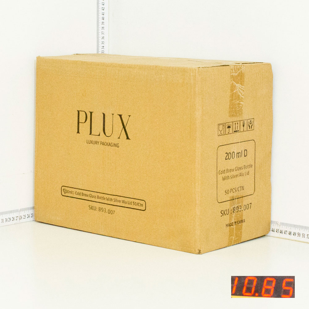 200ml D Cold Brew Glass Bottle Silver Alu Cap 50/ctn