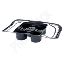 4Cups Black Plastic Carrier 200/ctn