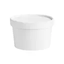 12oz White Paper Soup Cup 96mm With Paper Lid 500/ctn