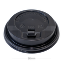 90mm PS Plastic Shiny Black With Cap Lid 1000/ctn