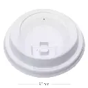 90mm PS Plastic White with Cap Lid 1000/ctn