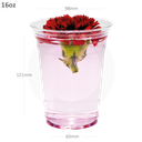 16oz/98mm PET Plastic Cold Beverage Cup 1000/ctn