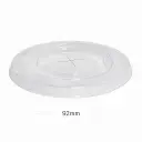 92mm PET Plastic X Hole Flat Lid 1000/ctn