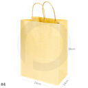#2414 Kraft Paper Twisted Handle Bag 200/ctn