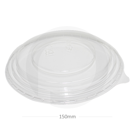 [005018] 150mm PET Plastic Salad Bowl Lid 300/ctn