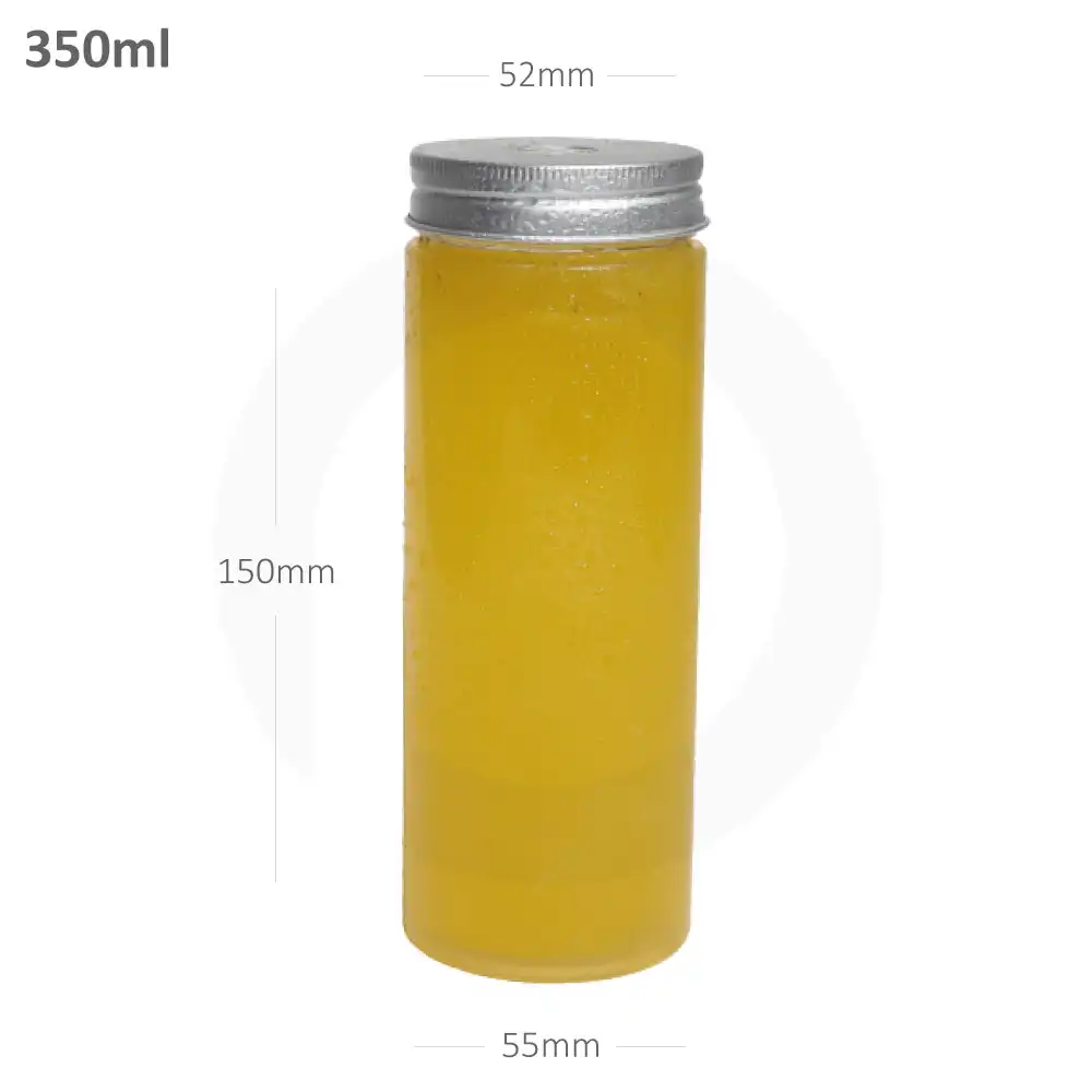 350ml PET Plastic Bottle O Hole Alu Cap 100/ctn