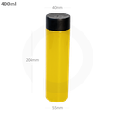 400ml PET Plastic Bottle with Black PP Cap 100/ctn