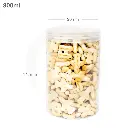 800ml/90mm PET Plastic Jar Clear PP Cap 100/ctn