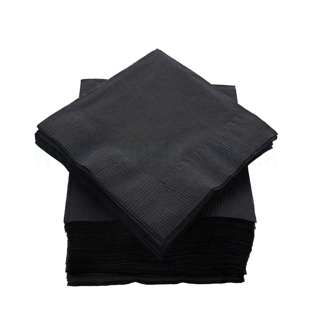 Black Paper Napkin 24x24cm 2Ply 2000/pcs