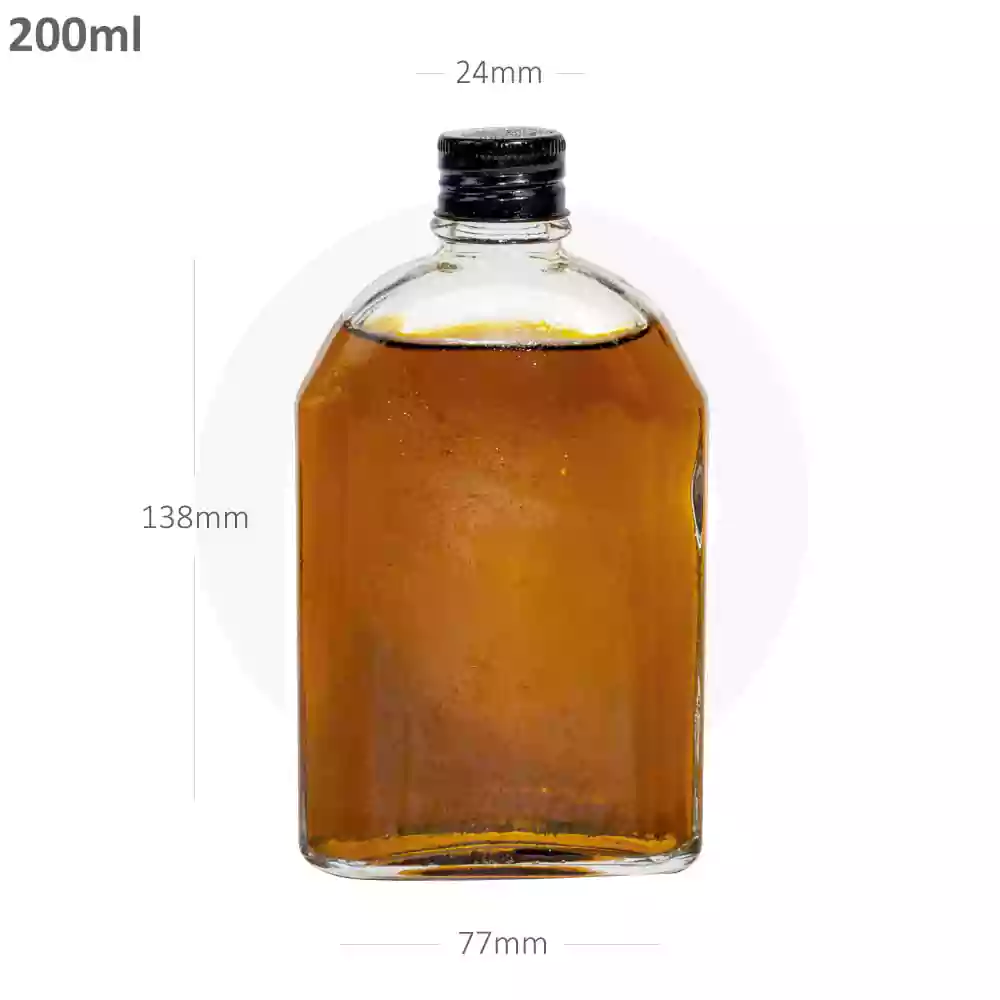 200ml A Cold Brew Glass Bottle Black Alu Cap 50/ctn