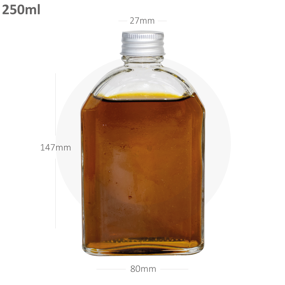 [022010] 200ml A Cold Brew Glass Bottle Silver Alu Cap 50/Ctn
