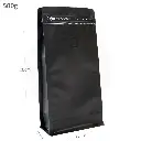 كيس قهوة 500 جرام اسود بصمام و قاعدة 300 حبة