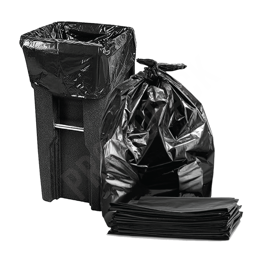 [353068] 30Gallon Black Plastic Trash Bags 10 roll