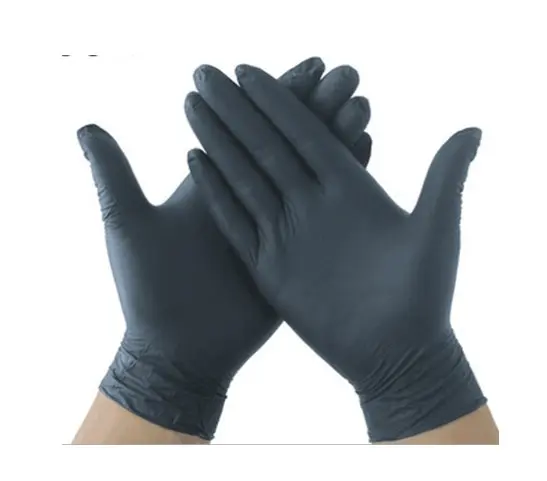 [388022] Large Black Vinyl Gloves 10box/ctn