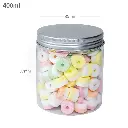 400ml/85mm PET Plastic Jar Alu Cap 100/ctn