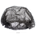 Black Single Elastic Non-Woven Hair Cap 1000/ctn