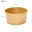1000ml Kraft Paper Salad Bowl 300/ctn