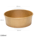 1300ml Kraft Paper Salad Bowl - 300/ctn