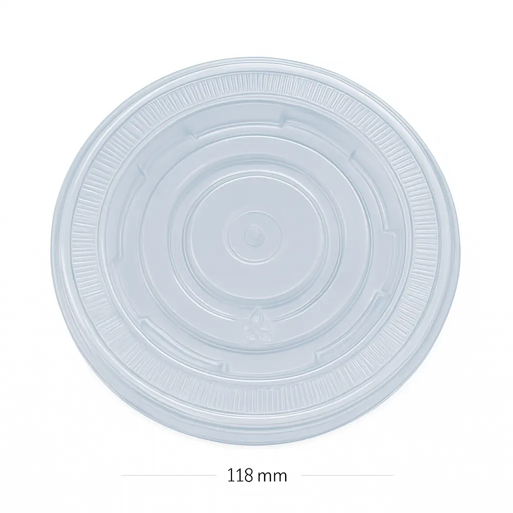 118mm PP Plastic Soup Cup Lid 500/ctn