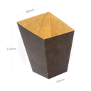 Black - Kraft Paper Fries Box 500/ctn