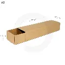 علبة #2 درج  ورق كرافت 500 حبة