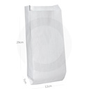 #1229 Satchel White Paper Bag 1000/ctn