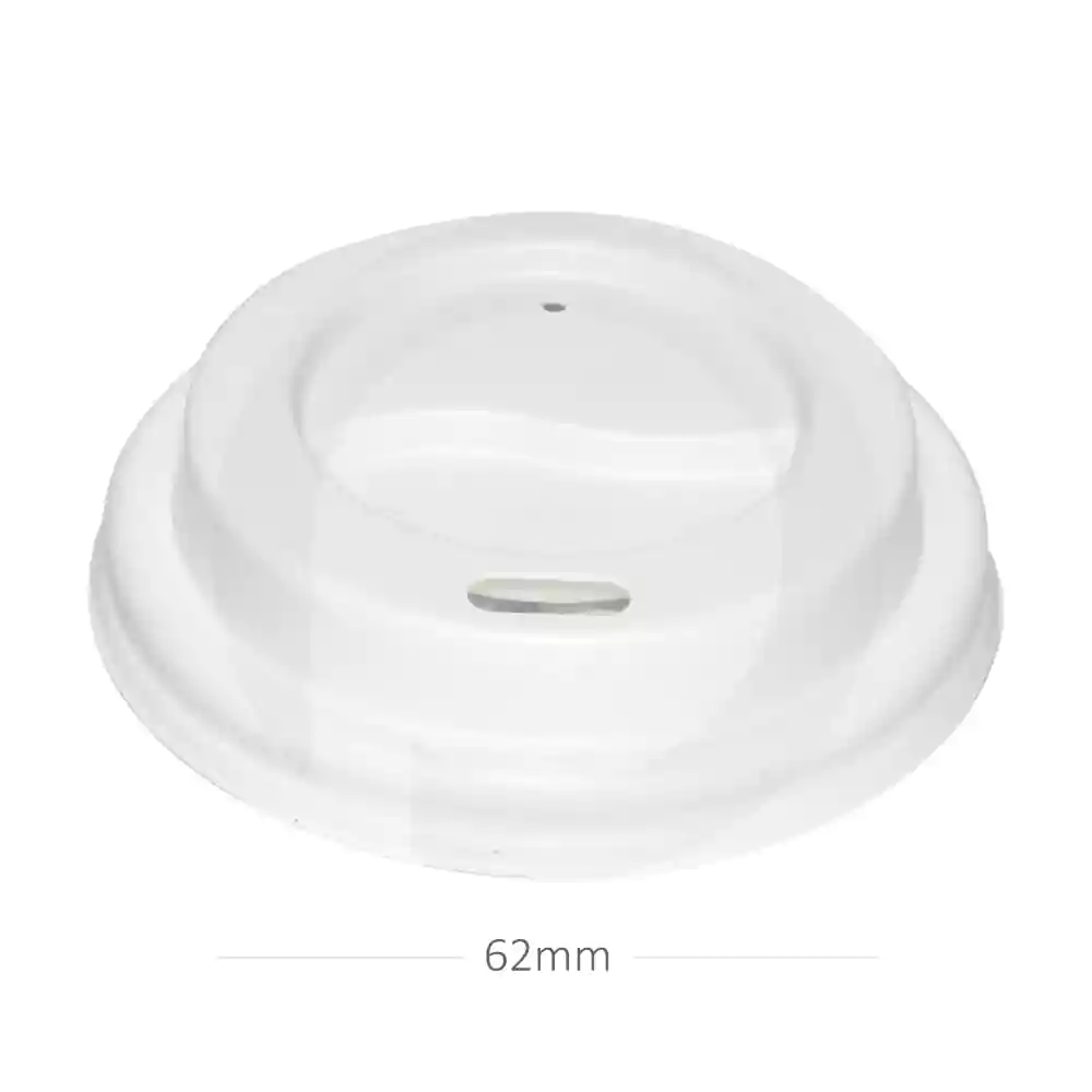 62mm PS Plastic White No Cap Lid 1000/ctn