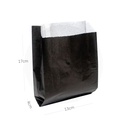 Black - DOUBLE Satchel White Paper Bag 1000/ctn