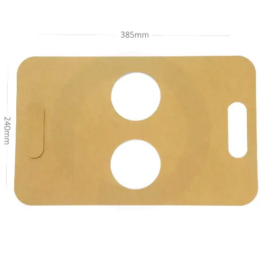 [015082] حامل اكواب ثنائي ورق كرافت 500  حبة