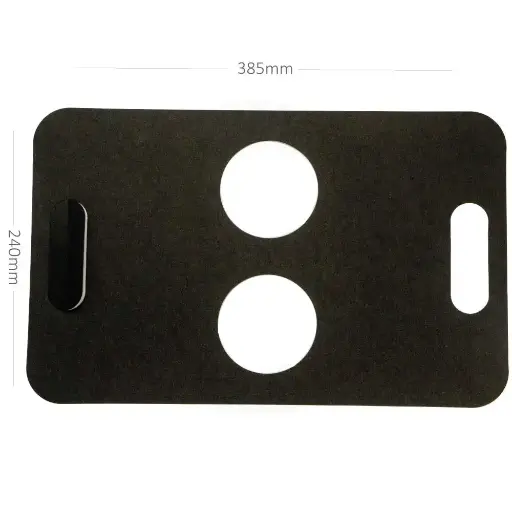 [015083] حامل اكواب ثنائي اسود ورق كرافت 500  جبة