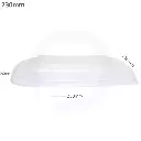 غطاء علبة طعام صحي 230 مم بلاستيك شفاف 300 حبة