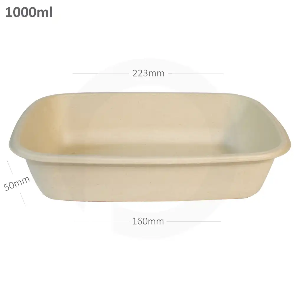 1000ml Bagasse Sugarcane Food Bowl 300/ctn
