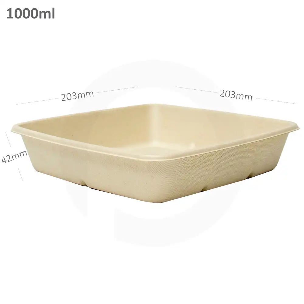 1000ml Bagasse Sugarcane Food Bowl 300/ctn