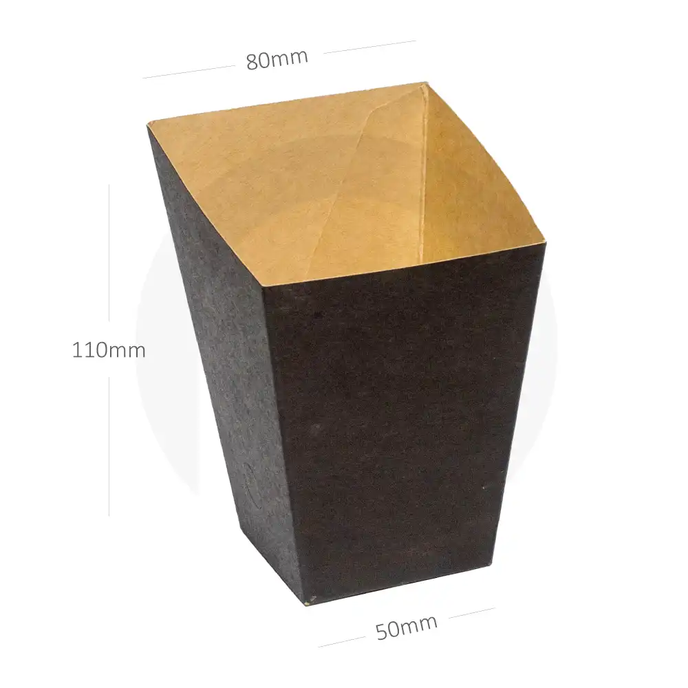 Black - Fries Kraft Paper Box 500/ctn