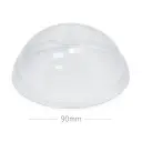 90mm PET Plastic Dome Lid X hole 1000/ctn