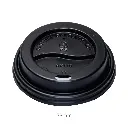 73mm PS Plastic Black No Cap Lid 500/ctn